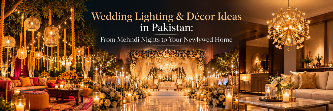Wedding Lighting & Décor Ideas in Pakistan: From Mehndi Nights to Your Newlywed Home