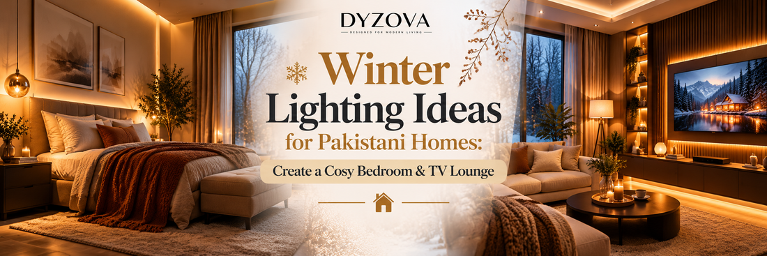 Winter Lighting Ideas for Pakistani Homes: Create a Cosy Bedroom & TV Lounge
