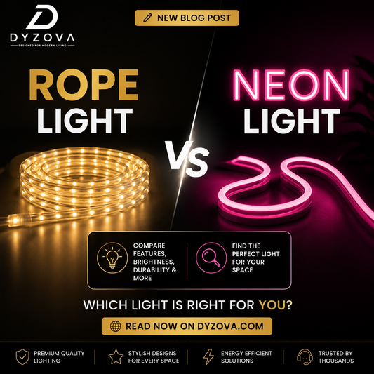 Rope Lights vs Neon Lights: Which is Right for Your Space?