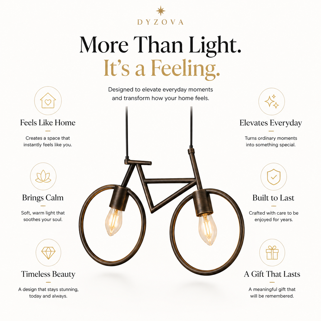 Bicycle Pendant Ceiling Light | 2-Light Industrial Hanging Lamp | E27 Metal Frame