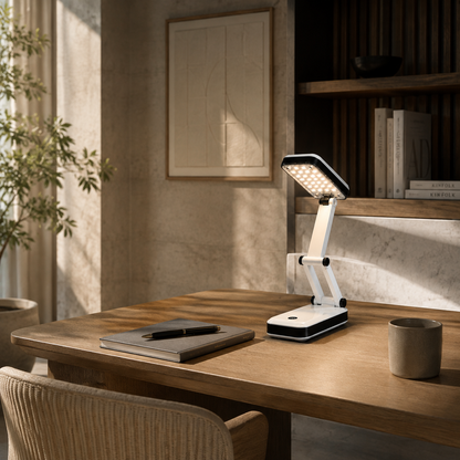 Rechargeable Foldable LED Desk Lamp | Eye-Care Study Light with Touch Control