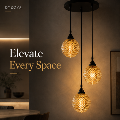 3-Light Crystal Pendant Light | Modern Dining Room Chandelier