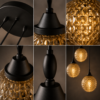 3-Light Crystal Pendant Light | Modern Dining Room Chandelier