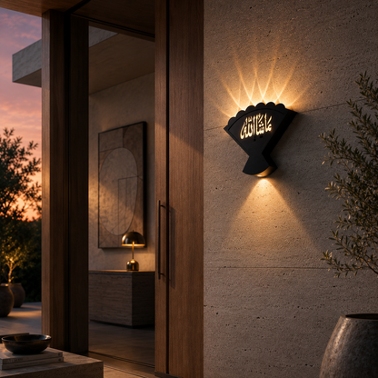 Mashallah LED Wall Light for Luxury Home Exterior Entrance