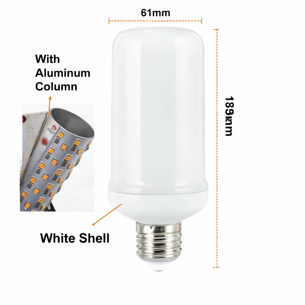 Safe LED flame light replacing traditional candles features