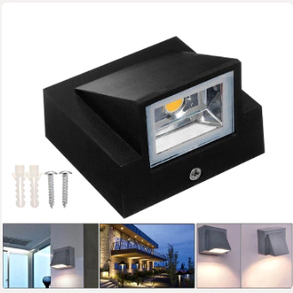 Weather-resistant exterior wall sconce in matte black finish