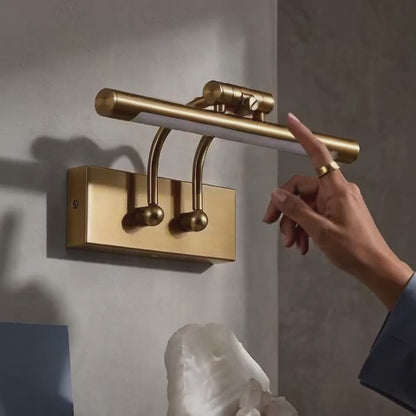 Golden LED Vanity Mirror Light | 3-in-1 Colour Temperature 3000K 4000K 6500K | Adjustable Angle Picture Wall Light