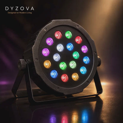 RGB LED Par Light | 18 or 36 LED Stage Spotlight with Remote | Events, Parties & DJ Lighting